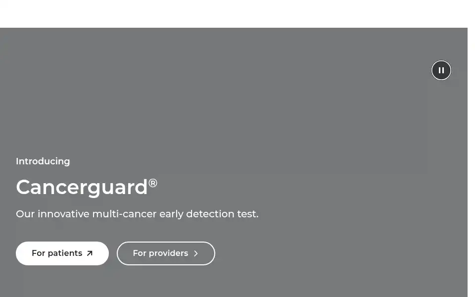 Screenshot of exactsciences.com
