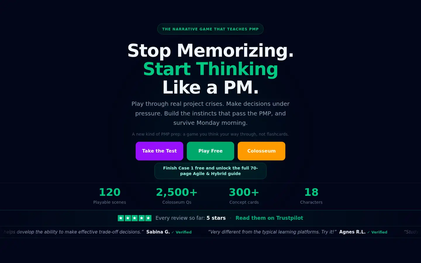Screenshot of examinstinct.com