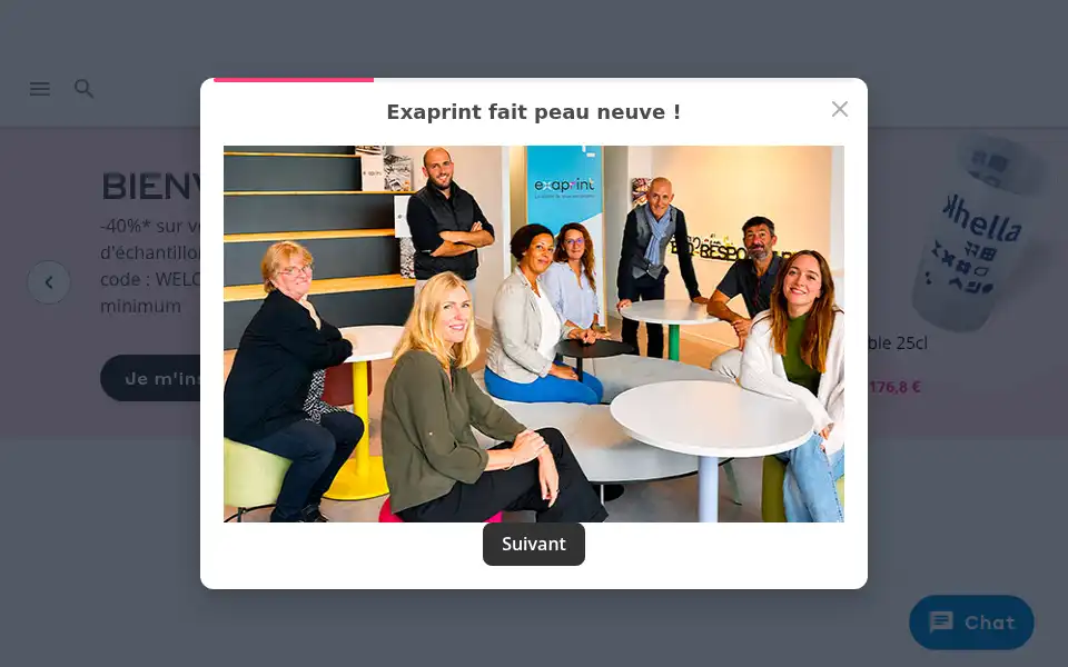 Screenshot of exaprint.fr