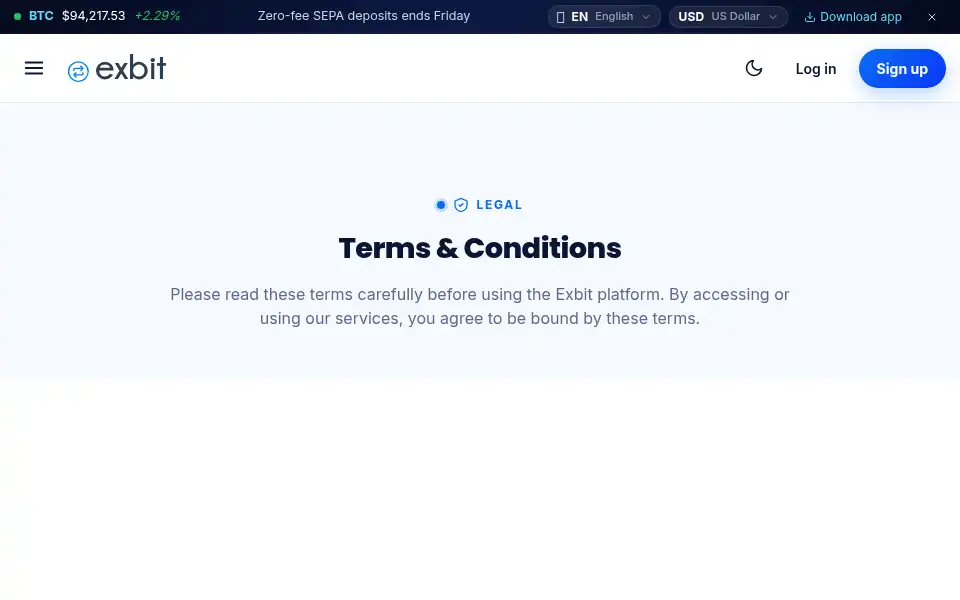 Screenshot of exbit.com