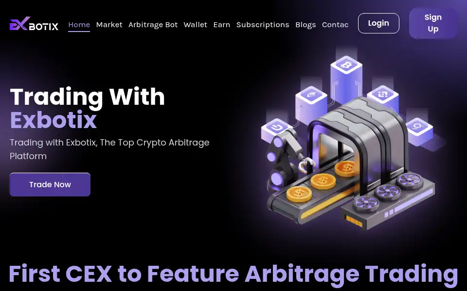 Screenshot of exbotix.com