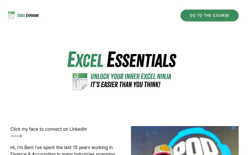 Screenshot of excelexposure.com