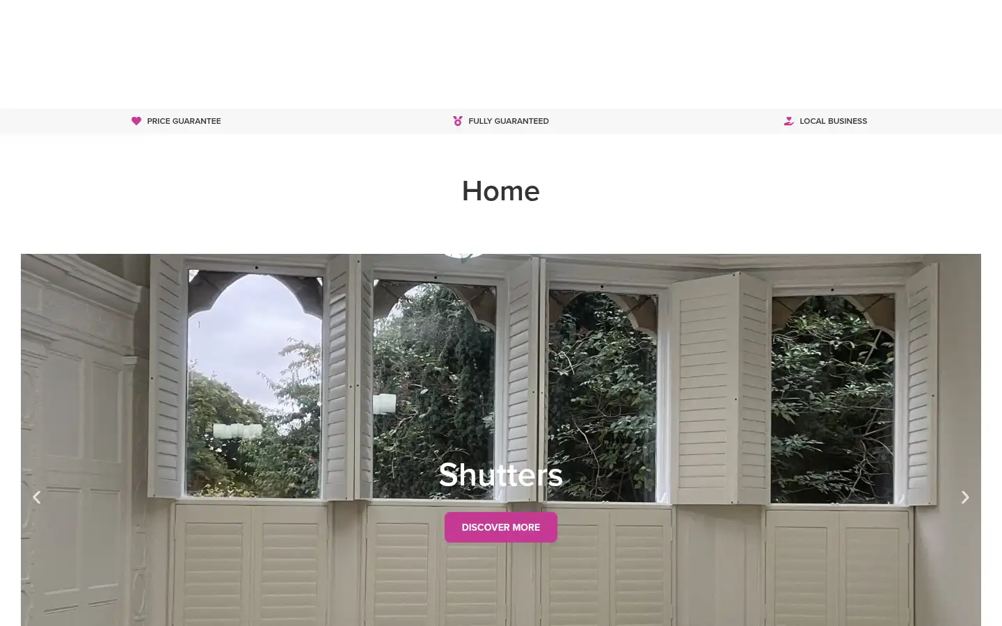 Screenshot of excellblinds.co.uk