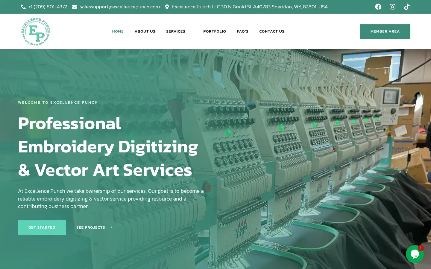 Screenshot of excellencepunch.com