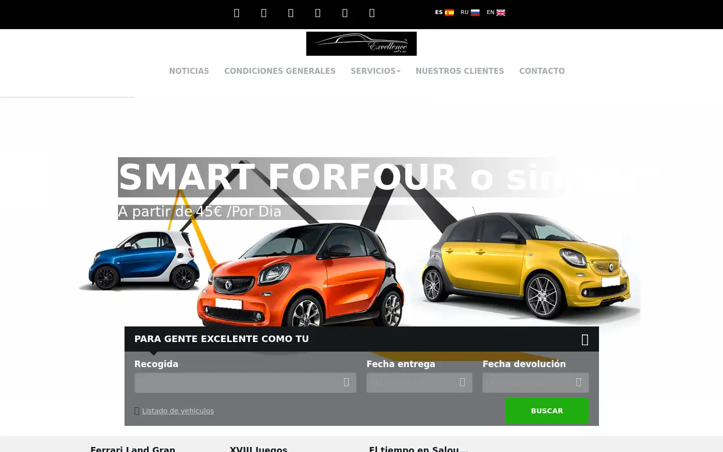 Screenshot of excellencerent.com