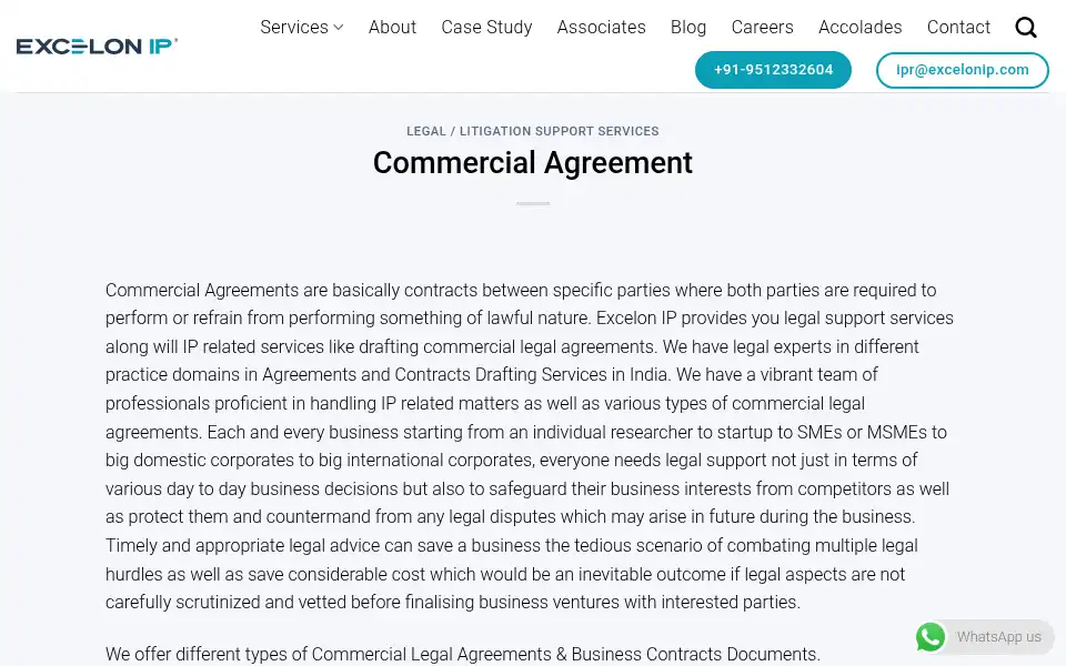 Screenshot of excelonip.com