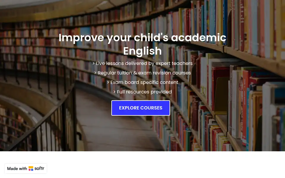 Screenshot of exceptionalenglish.co.uk