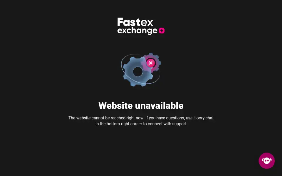 Screenshot of exchange.fastex.com