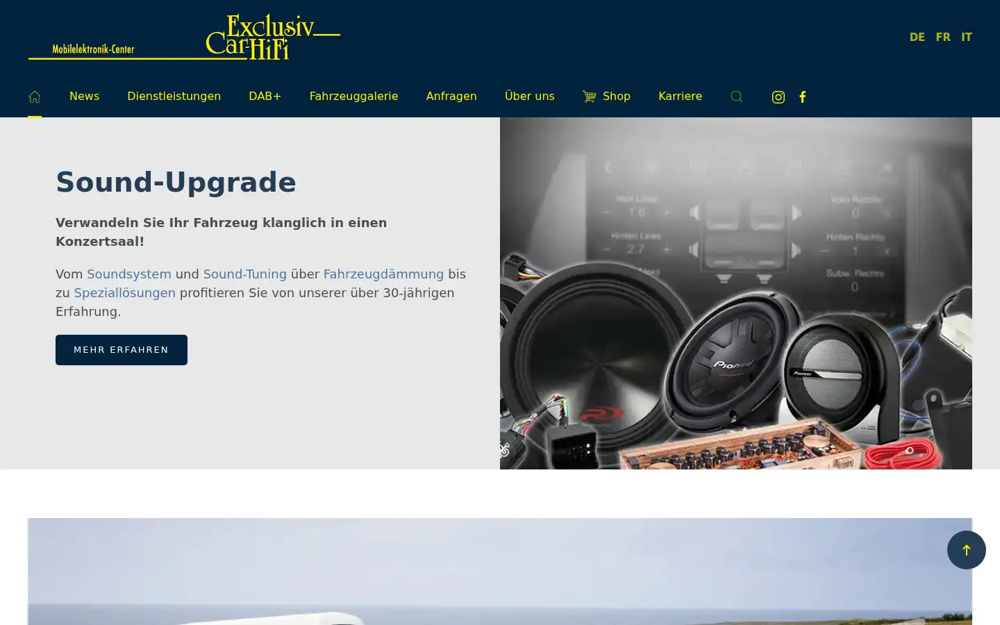 Screenshot of exclusivcarhifi.ch