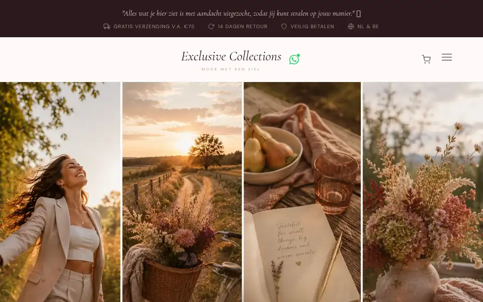Screenshot of exclusivecollections.nl