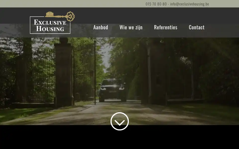 Screenshot of exclusivehousing.be