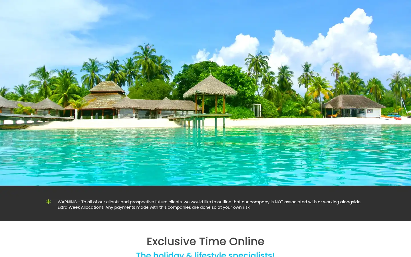 Screenshot of exclusivetimeonline.co.uk