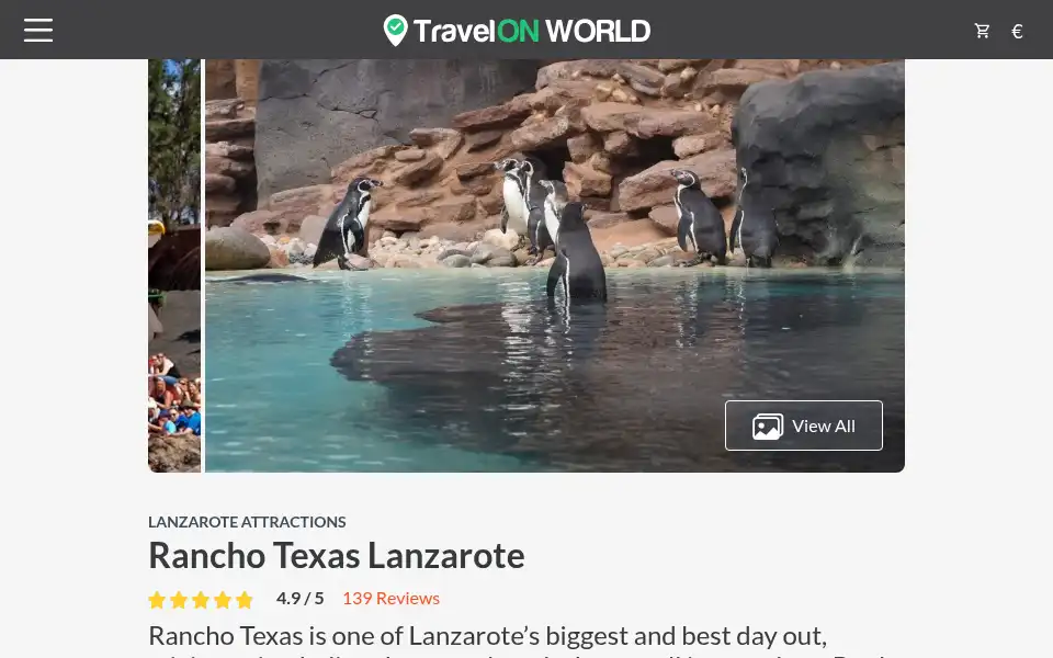 Screenshot of excursionslanzarote.com