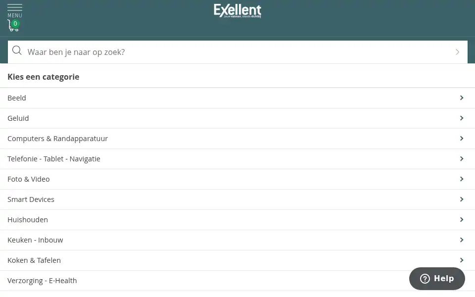 Screenshot of exellent.be