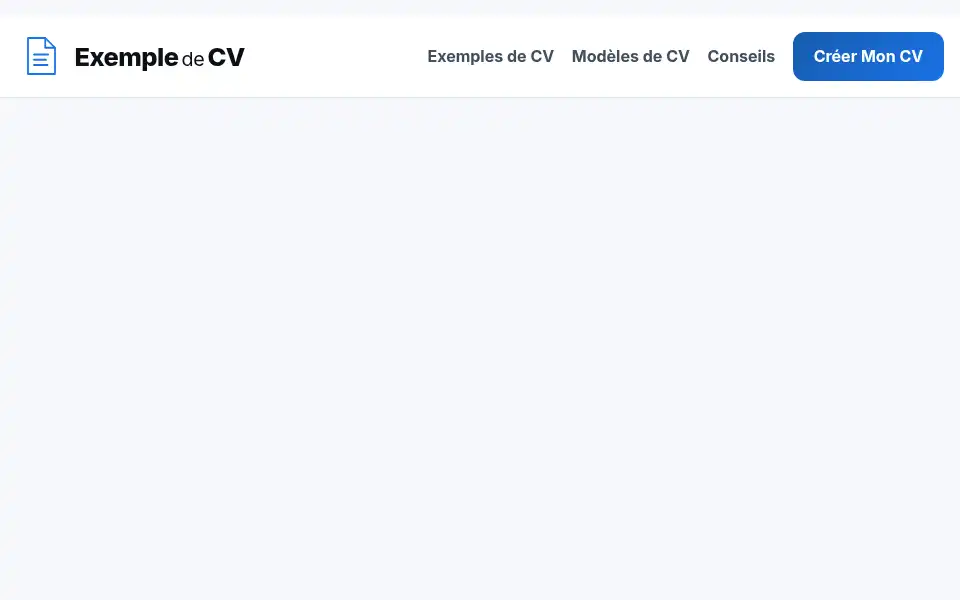 Screenshot of exempledecv.com
