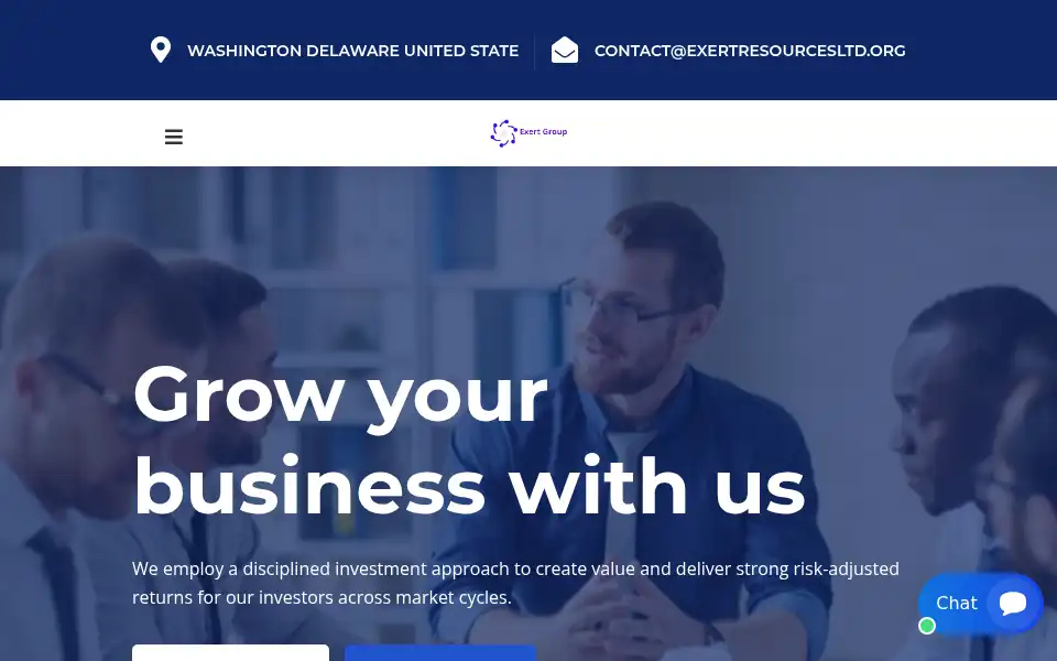 Screenshot of exertresourcesltd.org