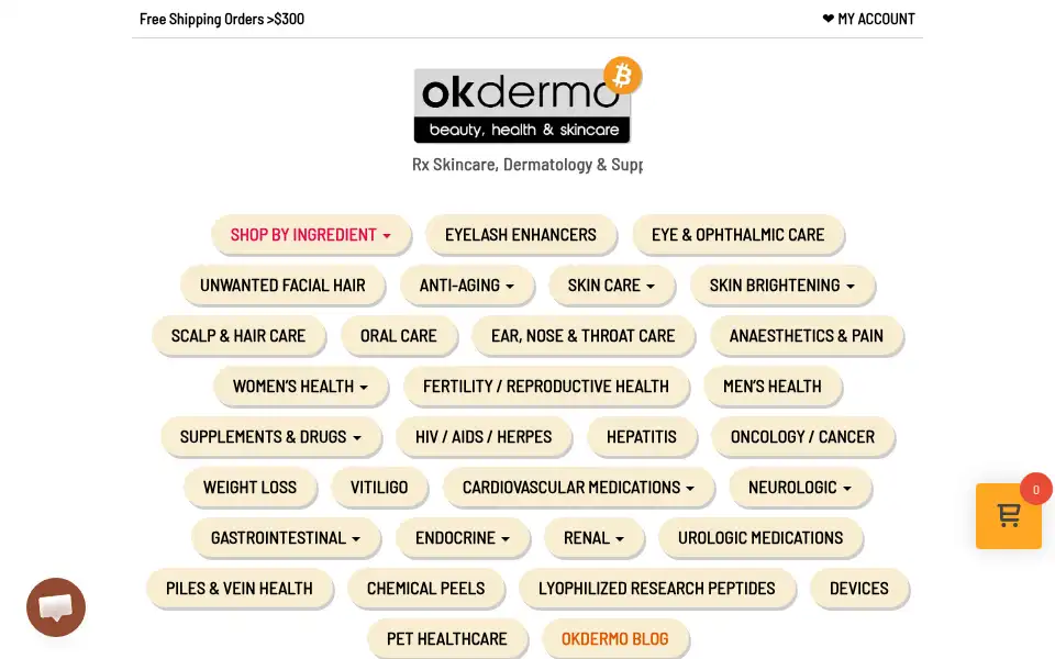 Screenshot of exfoliateshop.com
