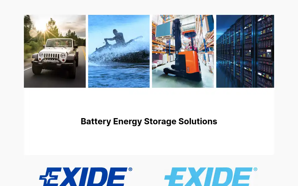 Screenshot of exide.com