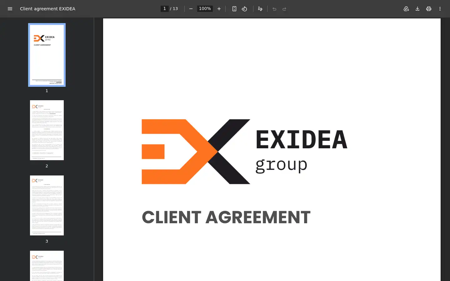 Screenshot of exidea-group.online