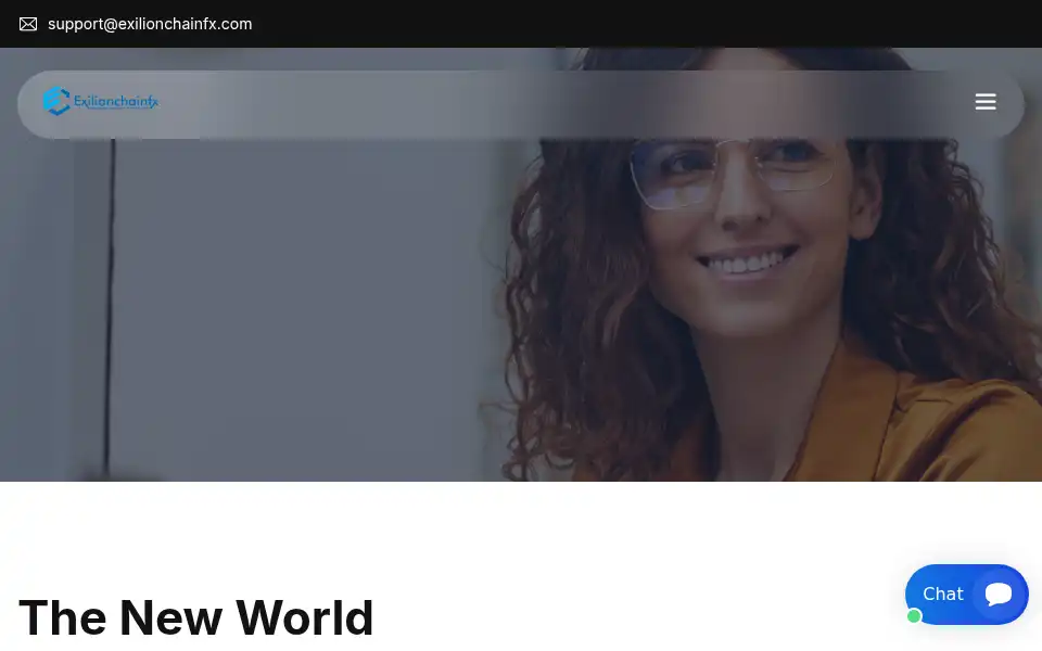 Screenshot of exilionchainfx.com