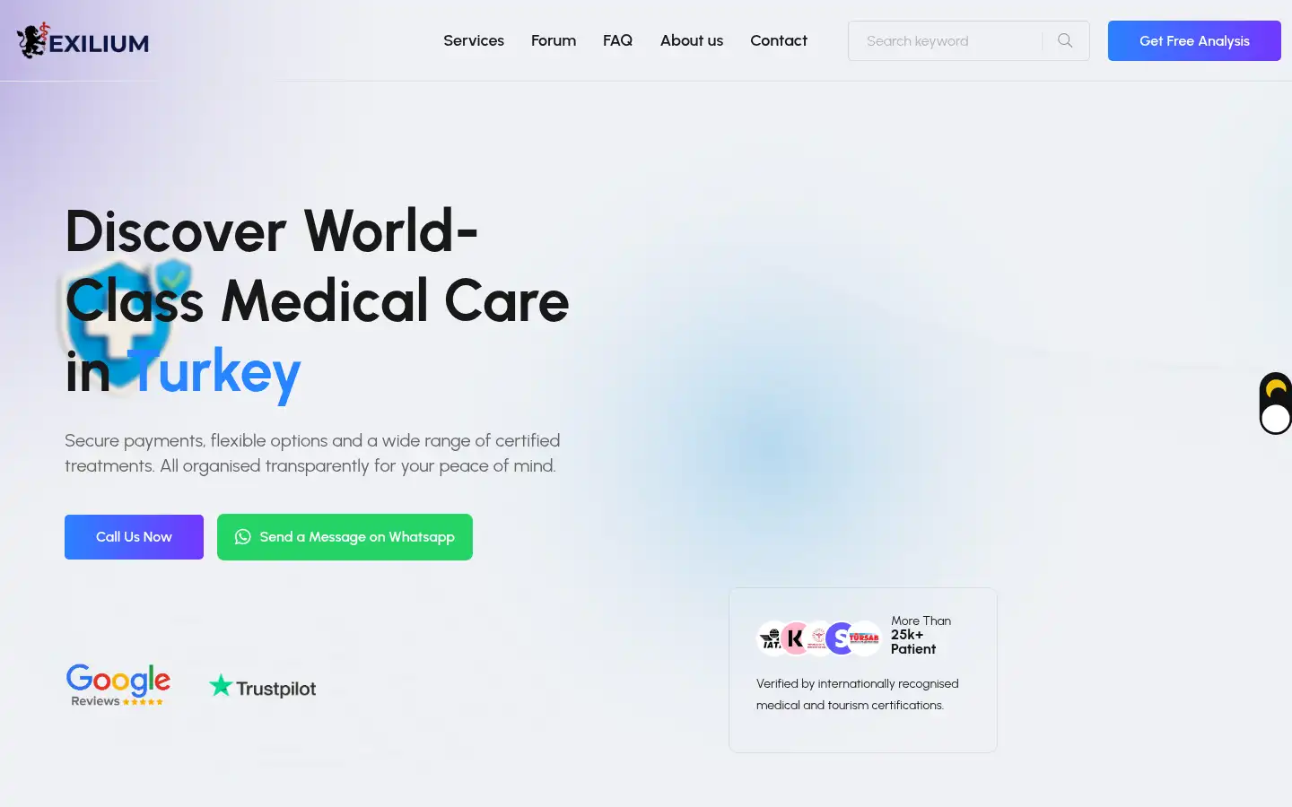 Screenshot of exilium.co.uk
