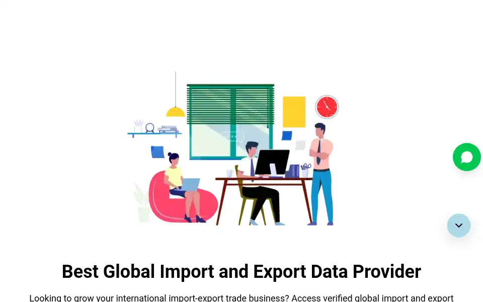 Screenshot of eximtradedata.com