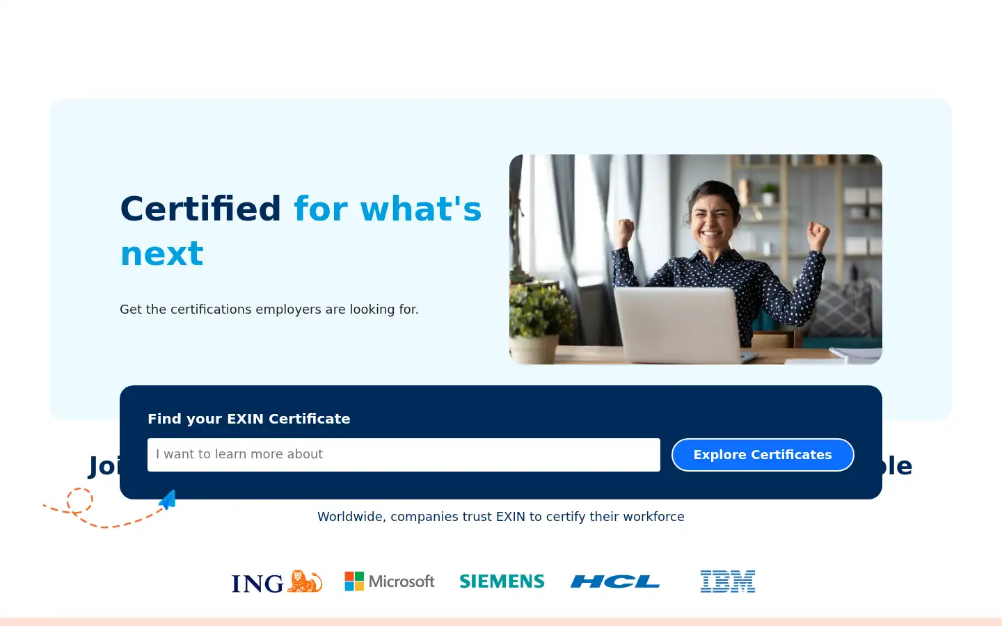 Screenshot of exin.com