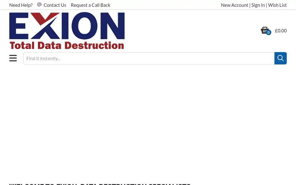 Screenshot of exion.uk
