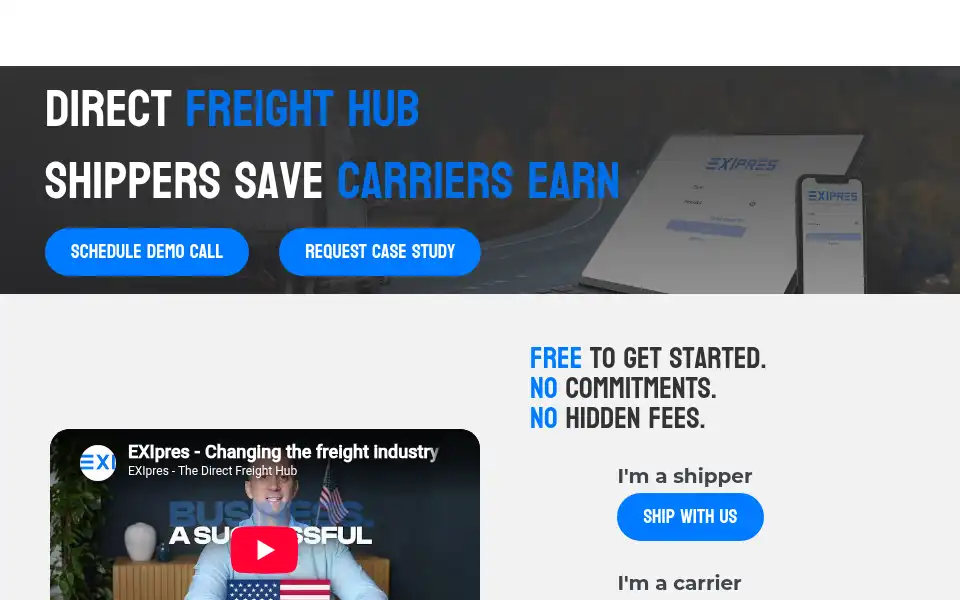 Screenshot of exipres.com