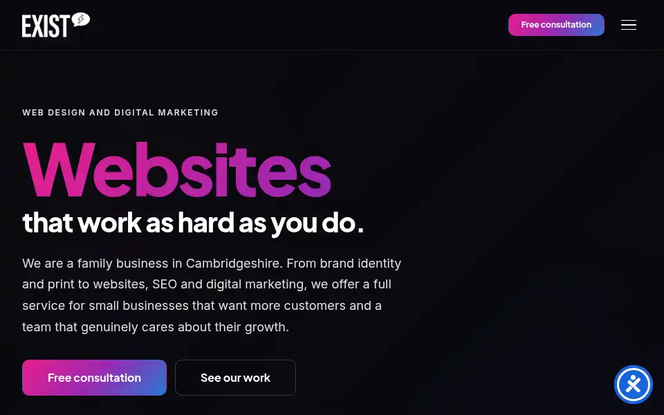 Screenshot of existdigital.co.uk
