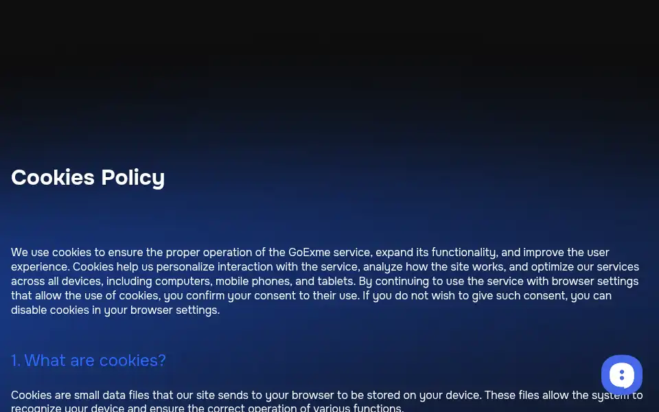 Screenshot of exme.io