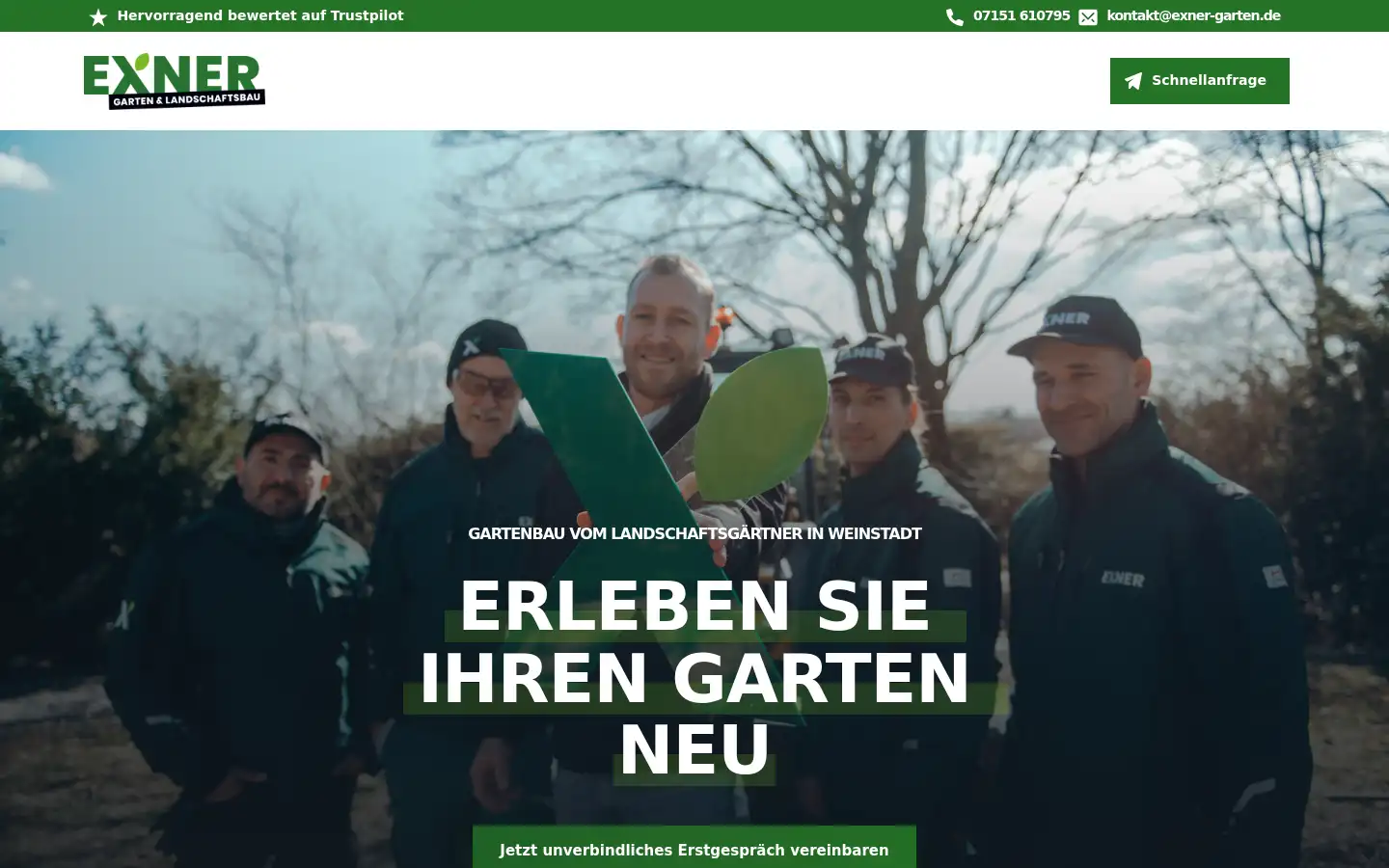 Screenshot of exner-garten.de