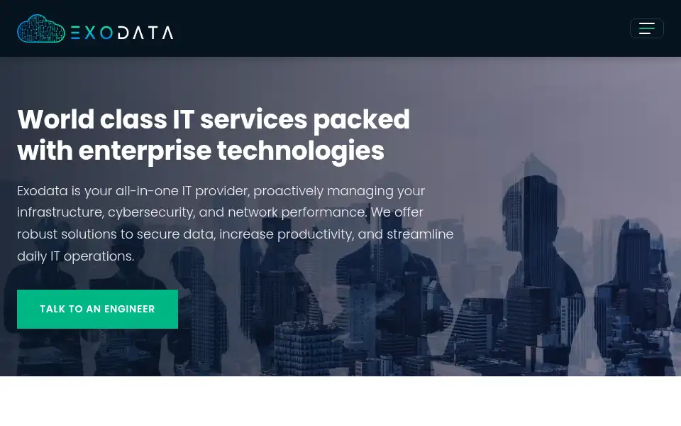 Screenshot of exodata.io