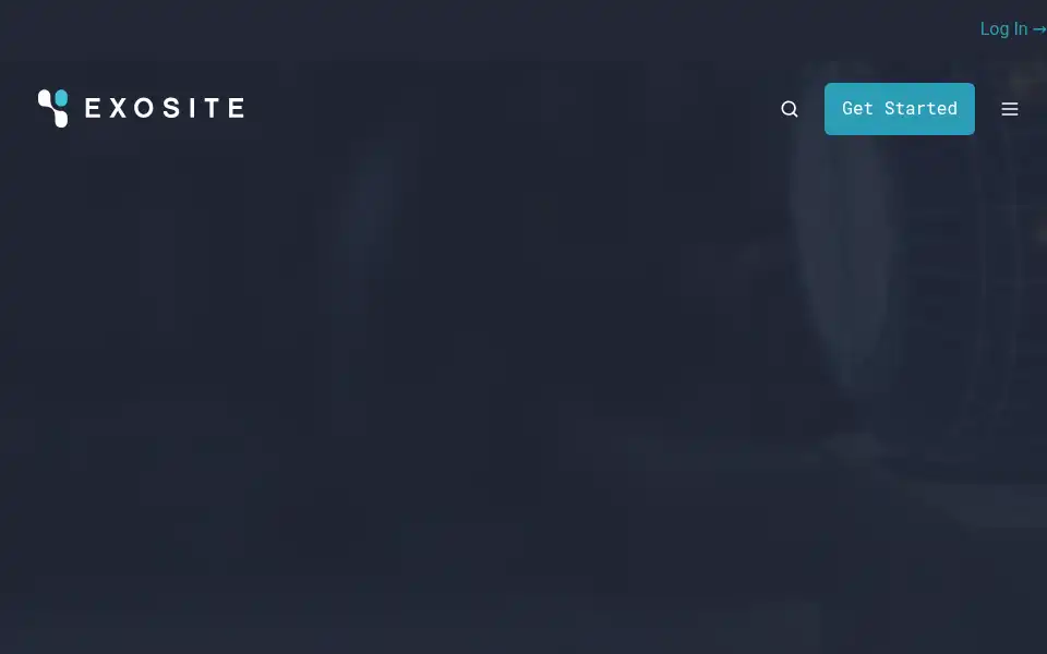 Screenshot of exosite.com
