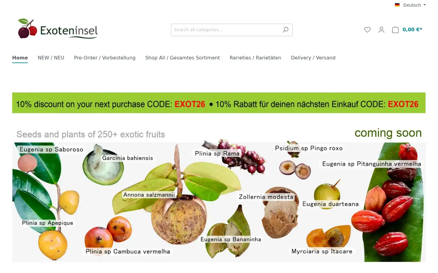 Screenshot of exoteninsel.com