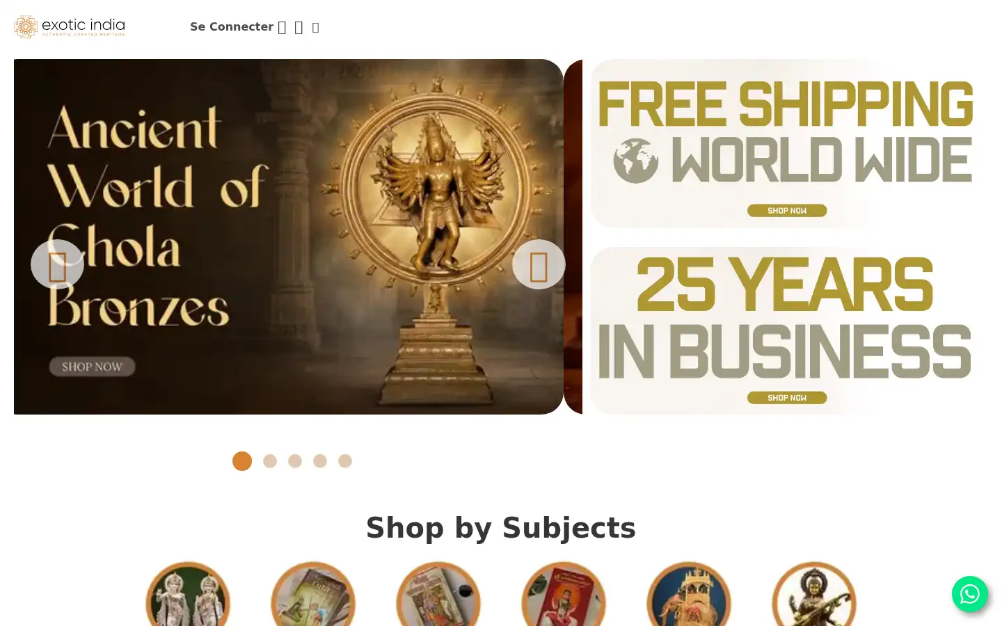 Screenshot of exoticindia.com