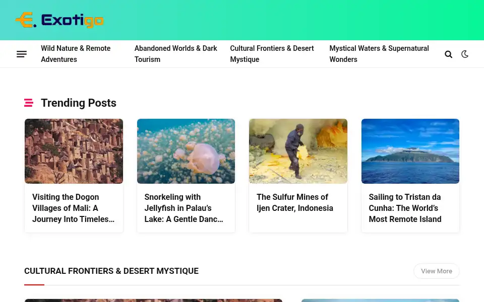 Screenshot of exotigo.com