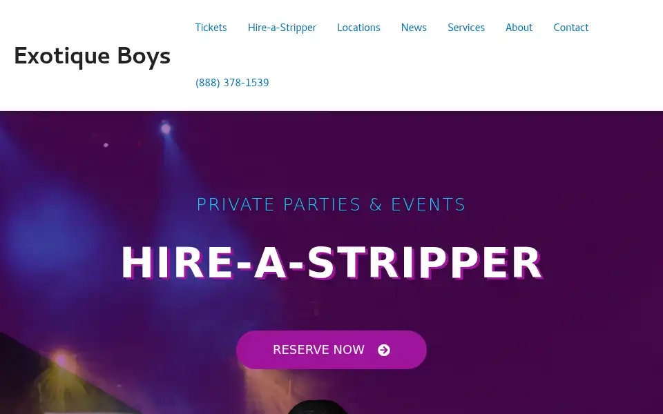 Screenshot of exotiqueboys.com