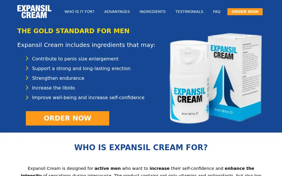 Screenshot of expansil.co.uk