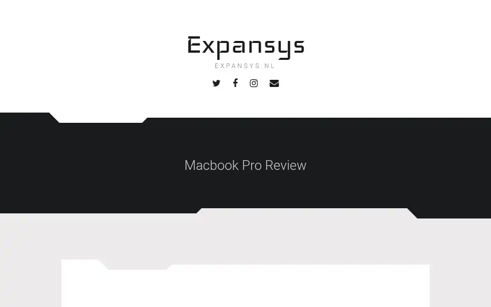 Screenshot of expansys.nl