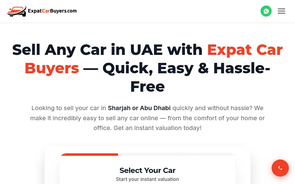 Screenshot of expatcarbuyers.com