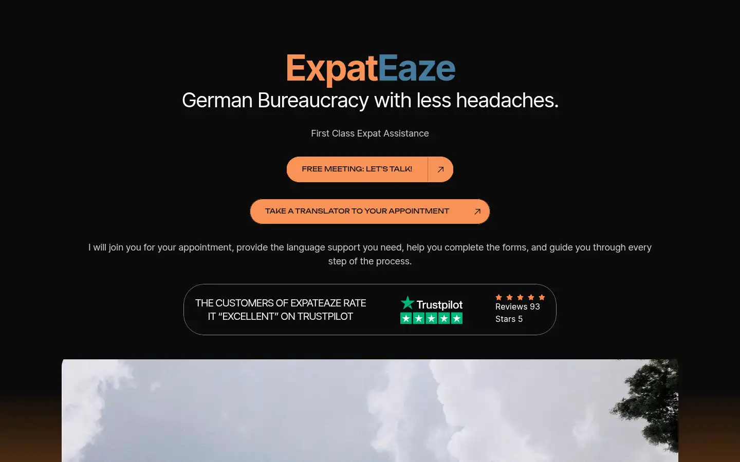 Screenshot of expateaze.de