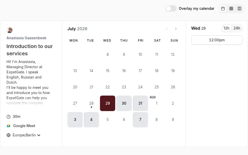 Screenshot of expatgate.nl