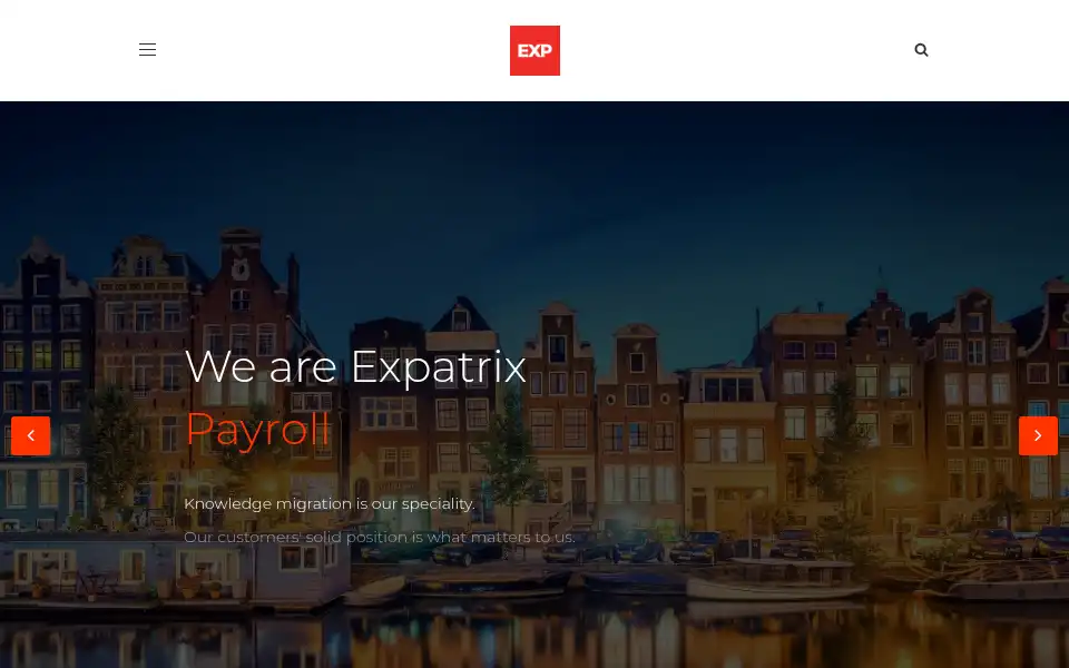 Screenshot of expatrix.nl