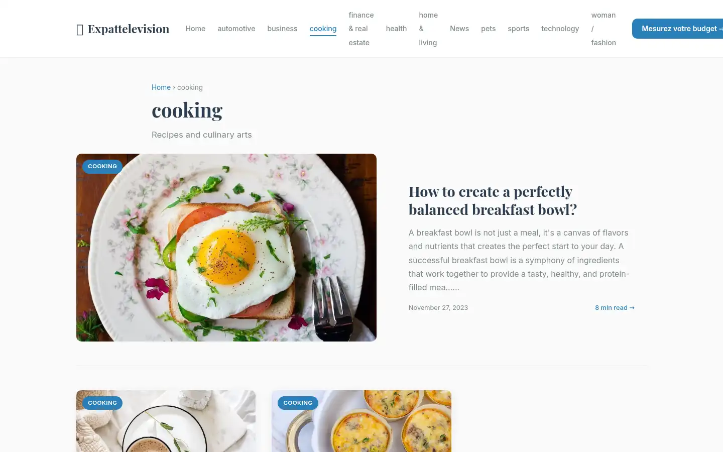 Screenshot of expattelevision.com