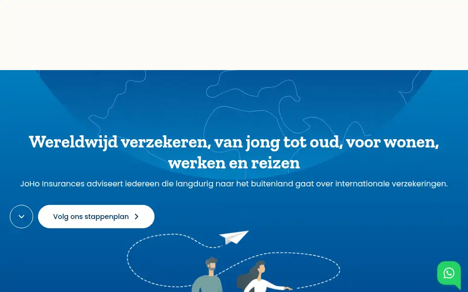 Screenshot of expatverzekering.nl
