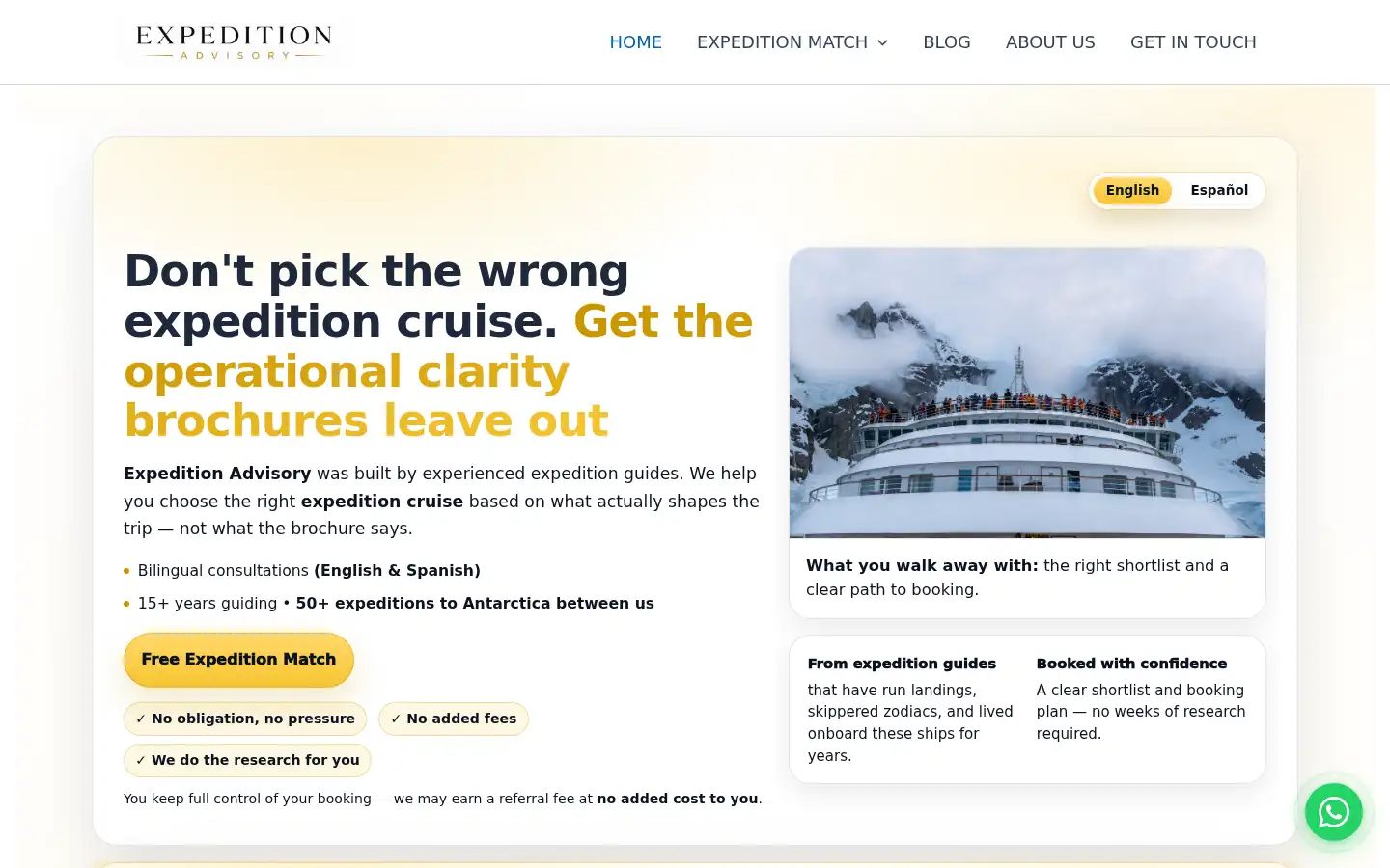 Screenshot of expeditionadvisory.co