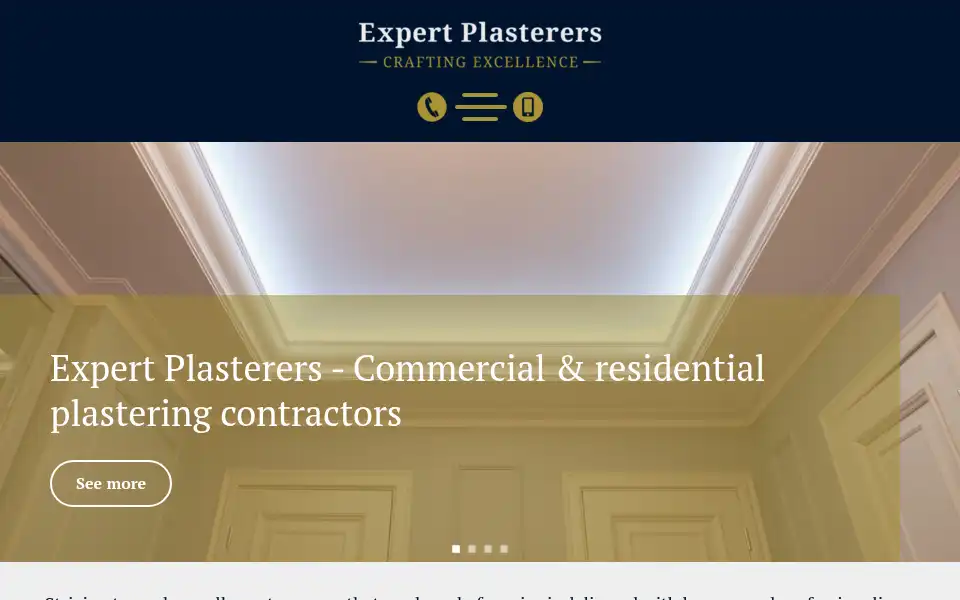 Screenshot of expert-plasterers.co.uk