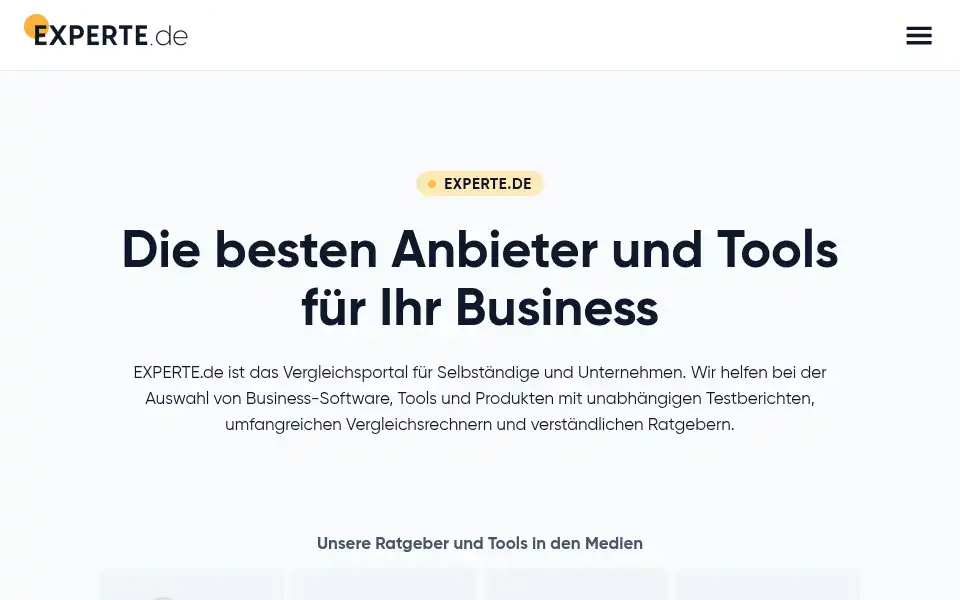 Screenshot of experte.de