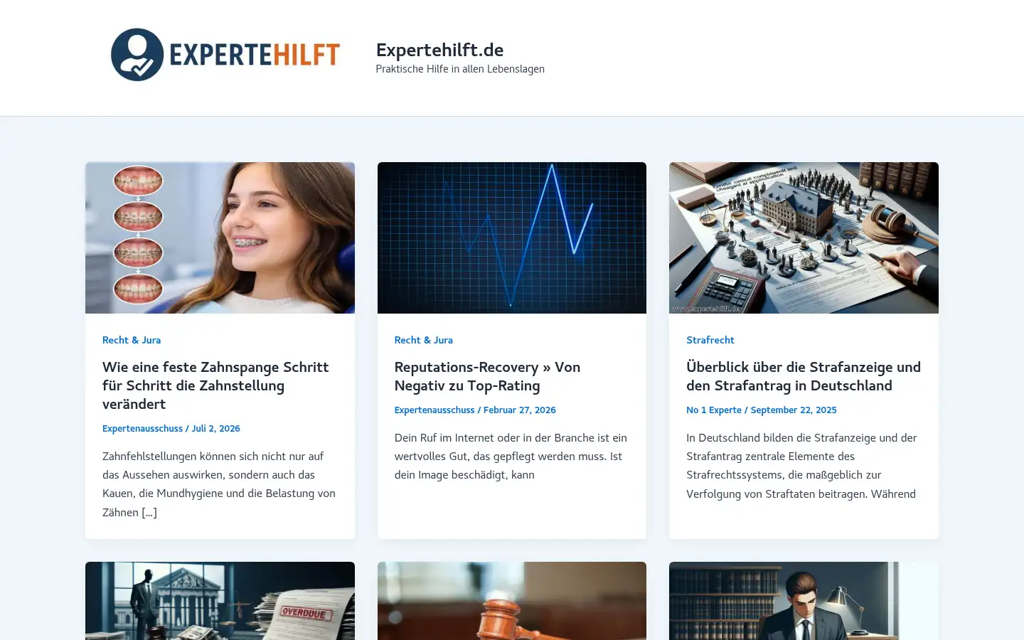 Screenshot of expertehilft.de